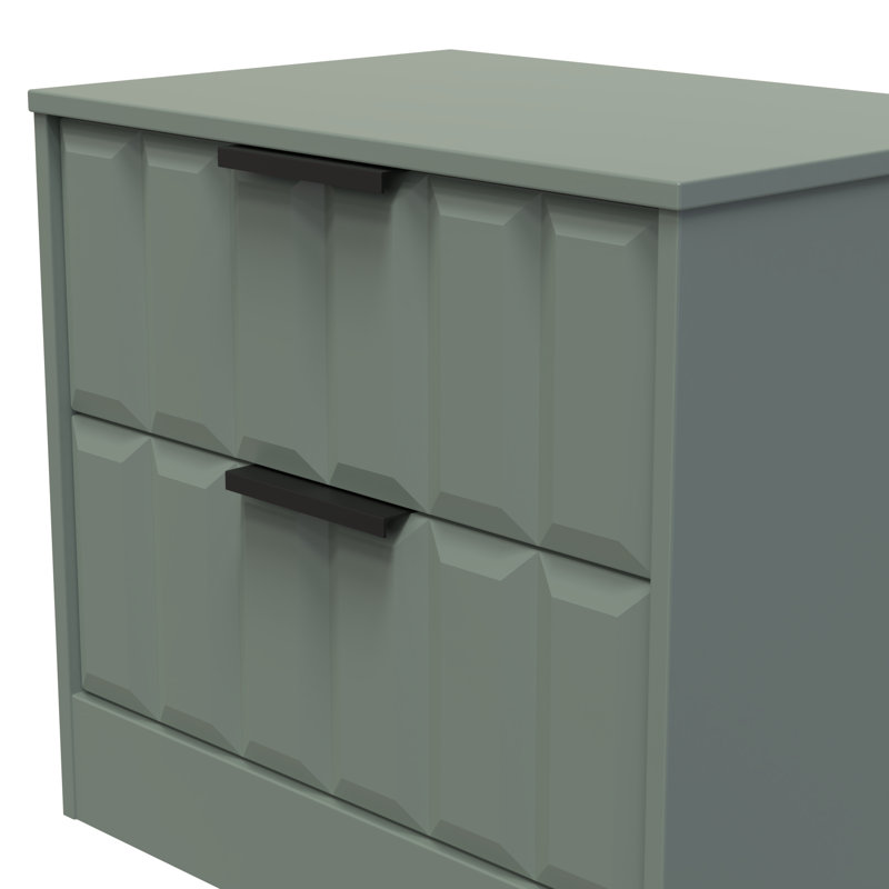 Besian 58cm W Manufactured Wood Bedside Table, Reed Green