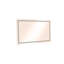 Miroir de salle de bain sans cadre à DEL en cristal poli