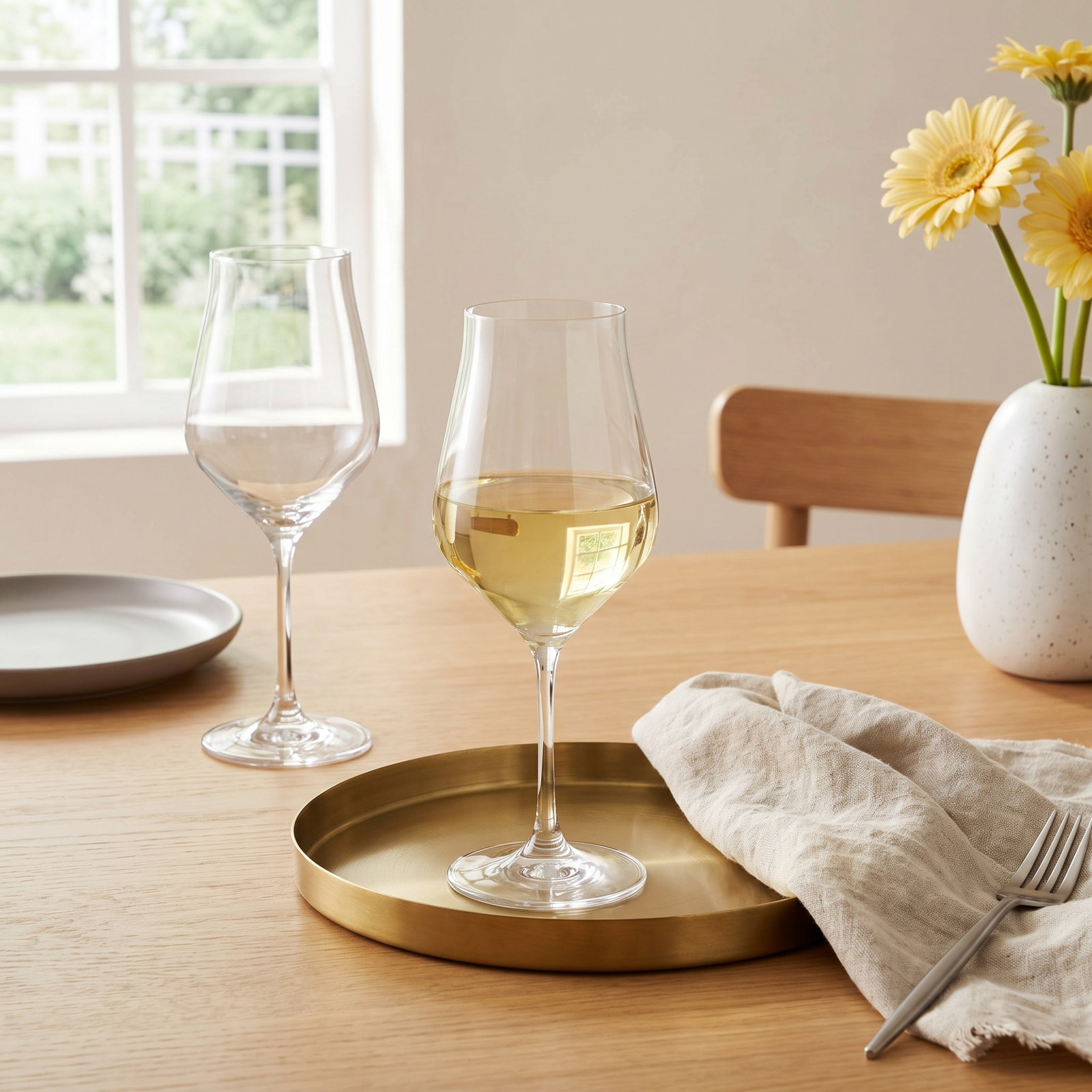 Mikasa Grace 18 oz. White Wine Glasses