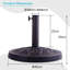 Agustina 13.5kg Free Standing Umbrella Base