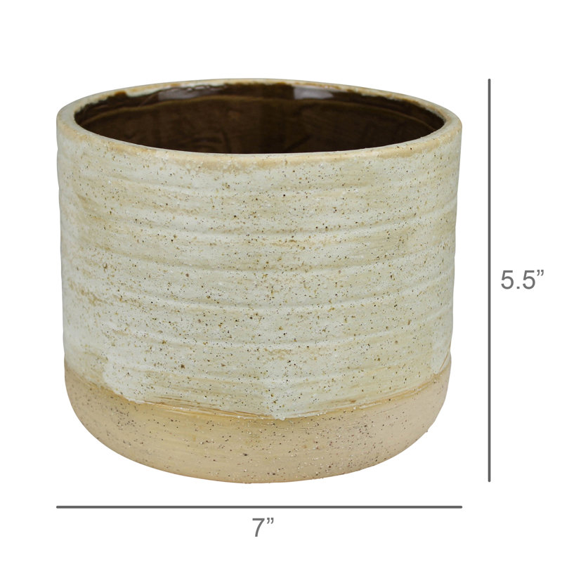 Cache pot Umbria, céramique, blanc - Lrg