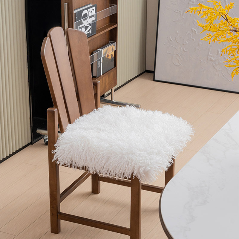 Brown&White Solid back side Chair(Set of 2)