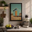 Solitary Beach Hut Coastal - Wrapped Canvas-943401018-943401019