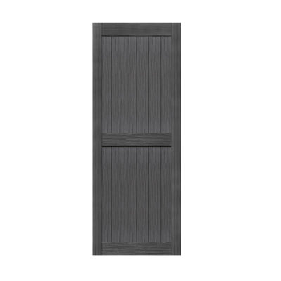 MDF Barn Door, Solid Barn Door Slab Covered with Water-Proof PVC Surface, Simple assembly, Door Only