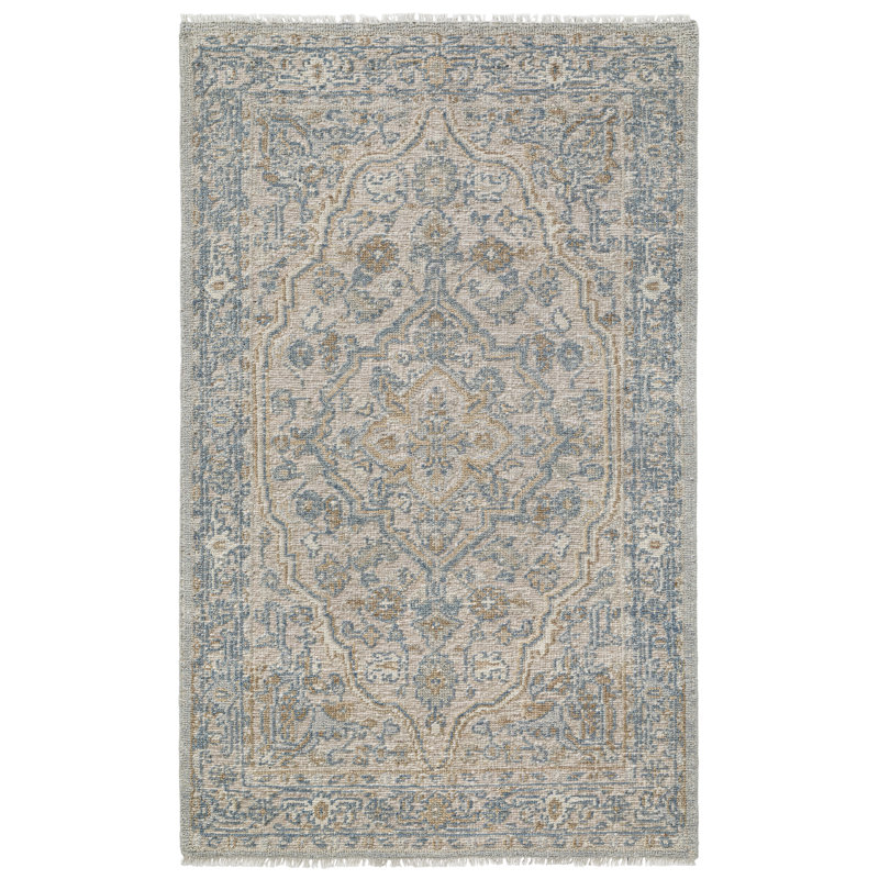 Tapis en laine noué à la main Vega, Tapis de couloir 2 pi 6 po x 8 pi