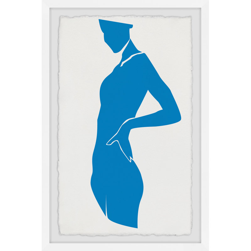 «I Feel Blue», reproduction encadrée, H 30 po x l 20 po x P 1,5 po