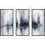 «Indigo Harbor Lights» par Nan - ensemble de 3 reproductions sur toile flottantes-87730921