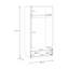 ORKNEY 2 Door Manufactured Wood Wardrobe-128114850