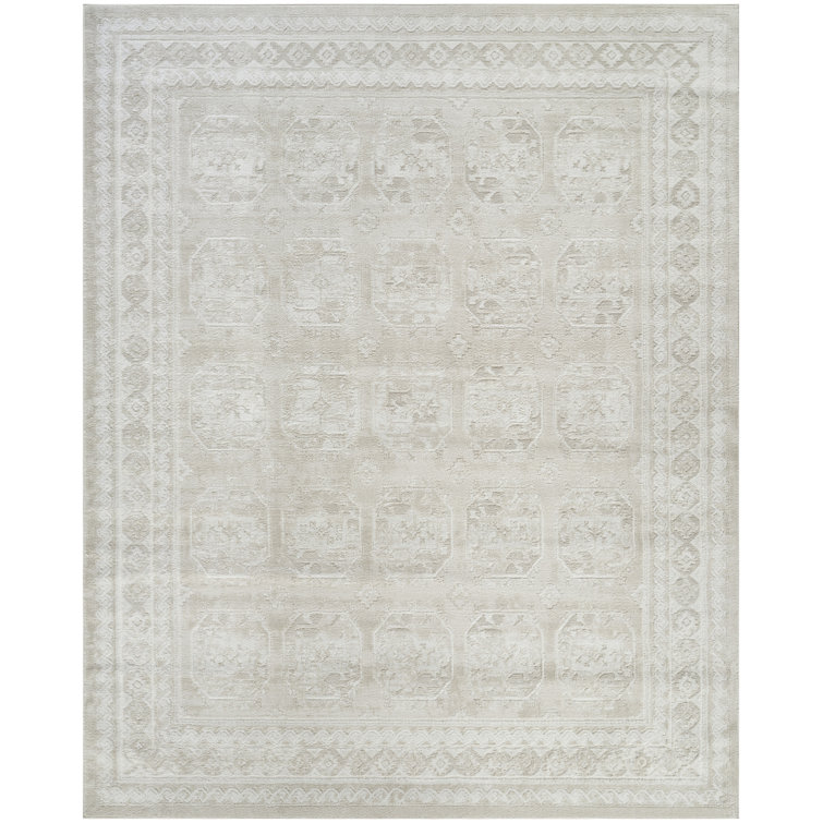 Lafever Ivory Beige Vintage Indoor Rug