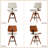 Adjustable Height Swivel Bar Stools With Back, Modern Faux Leather Counter Stool For Kitchen Island-1438733476-1438733474