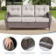 Ensemble de meubles de patio 5 pièces, ensemble de sièges d'extérieur toutes saisons avec fauteuils club-1141871767
