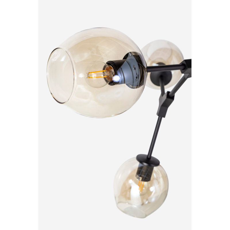 Oberon 6 - Light Black Geometric Pendant