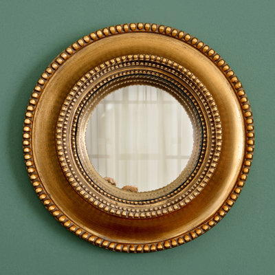 Aster Wood Convex Wall Mirror