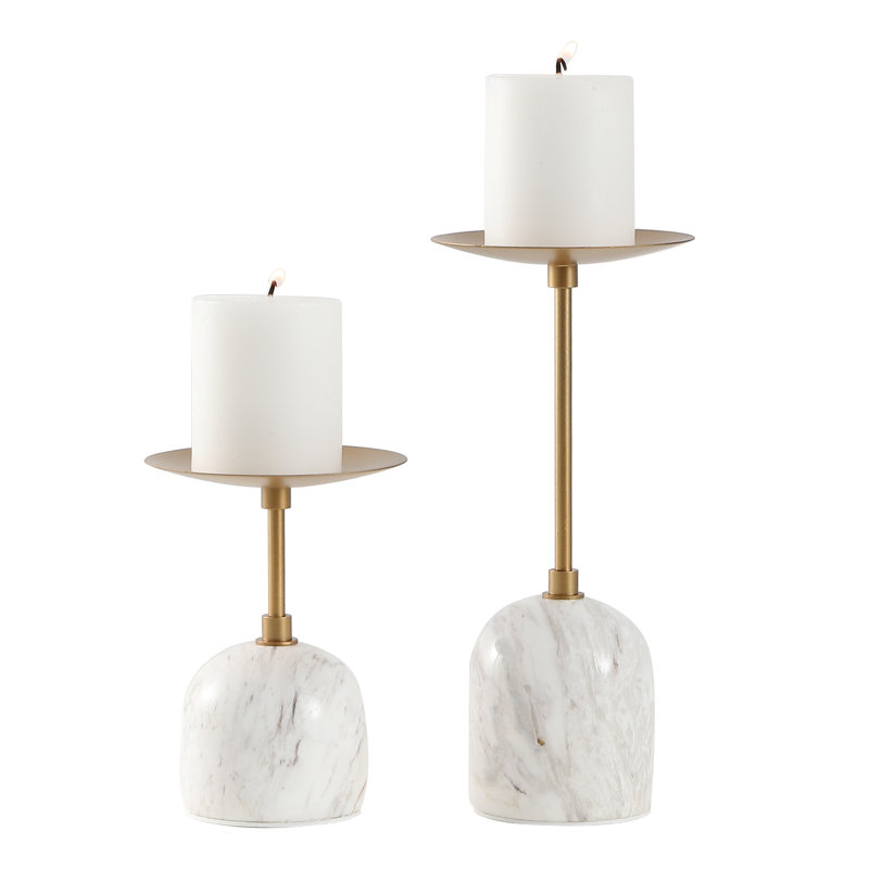Ensemble de 2 porte-bougies Clayburgh