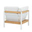 Toile d'angle en teck Parinita
