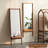 Rectangle Solid + Manufactured Wood Full Length Mirror-1219996250