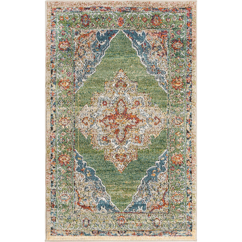 Mekalah Oriental Indoor Rug, Rectangle 3'3" x 5'3"