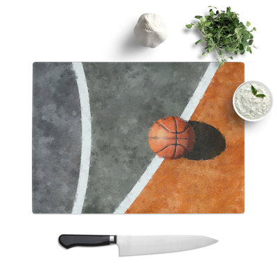 Basketball Court Painting Chopping Board