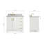 ARIEL TAYLOR 37 IN LEFT OFFSET RECTANGLE SINK VANITY-414248929-414248476-448757056