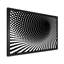 Abstrait vortex noir et blanc - art mural moderne sur toile-1735487243-1735487242