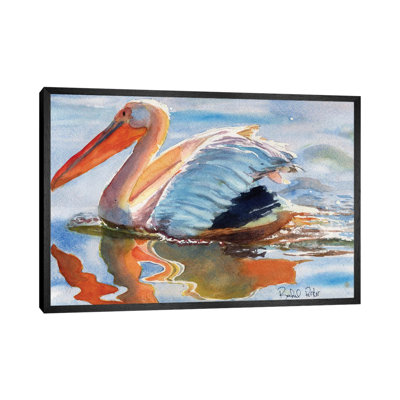 Pelican Reflections 1 Piece Painting on Canvas
