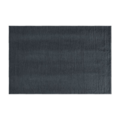 Tapis noir uni d'intérieur et d'extérieur
