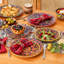 Service de table 18 pièces artistique Bohemian pour 6,6 impressions uniques sur deux côtés, ensemble complet de table en céramique Mix and Match
