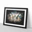 Lighthouse At The Piers End Paint Splash - Picture Frame Graphic Art-56865422-56865423