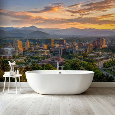 Papier peint adhésif pelez et collez Knoxville Skyline, art mural autoadhésif et amovible