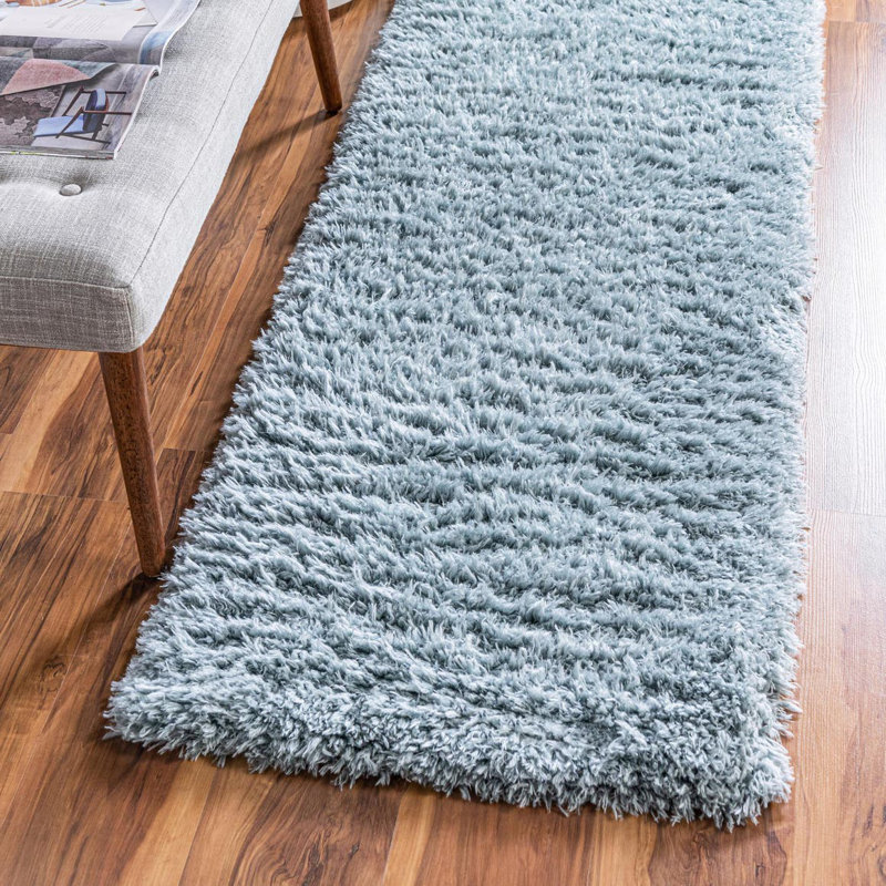  Tapis bleu ardoise, Tapis de couloir 2 pi 7 po x 10 pi