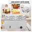 Chauffe-plat commercial commercial avec 6 casseroles - Buffet de comptoir en acier inoxydable et bain-marie