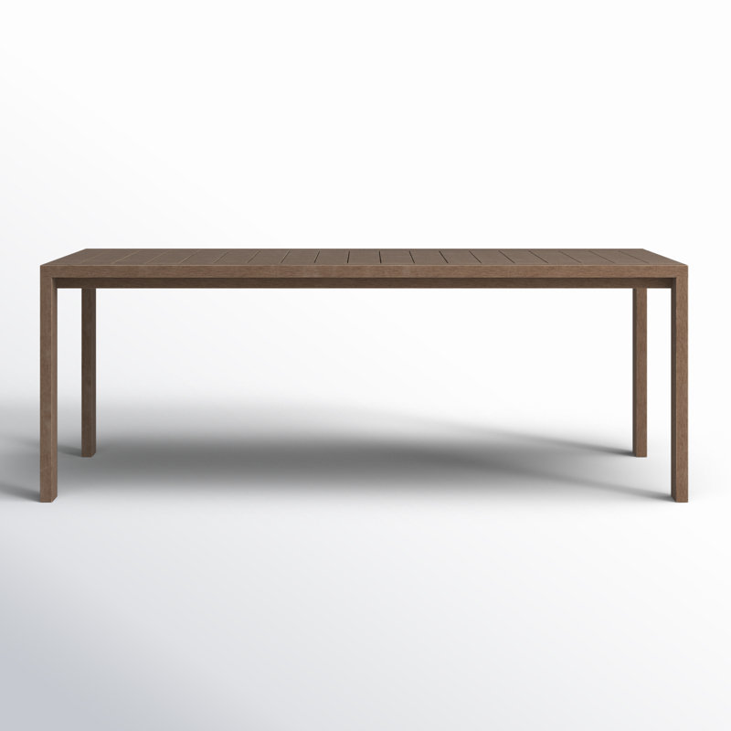 Brittant 82'' Wood Outdoor Dining Table