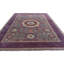 High-Quality Hand-Knotted Grey And Navy Area Rug