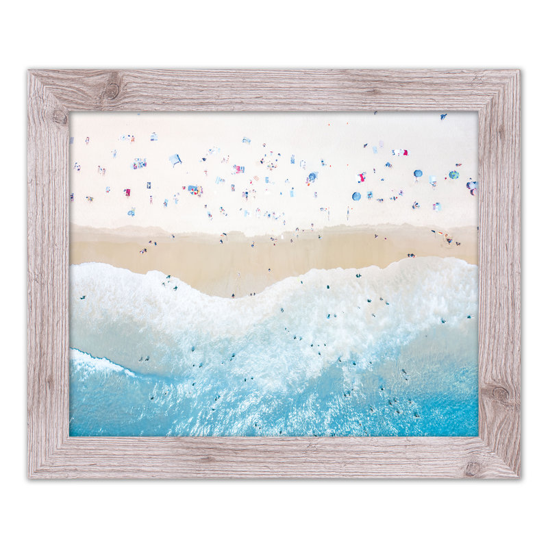 «Above View Beach», reproduction encadrée, H 16 po x l 20 po x P 0,75 po