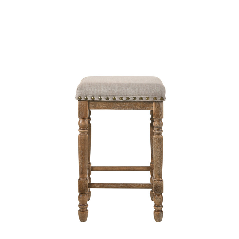 Counter Height Bar Stools, Barstools, Counter Stools, Weathered Oak/ Beige