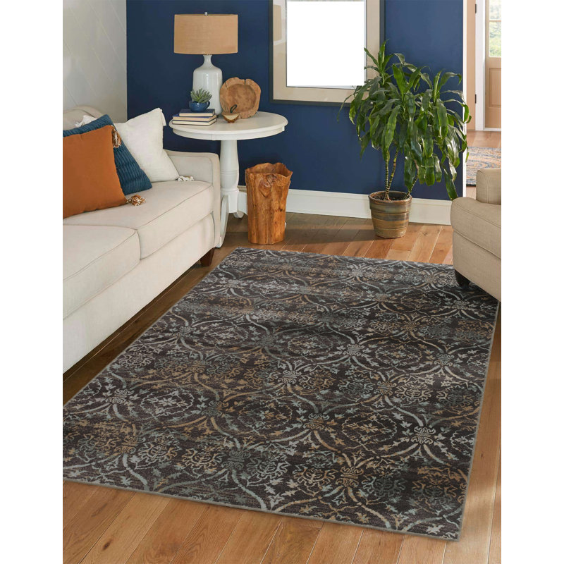 Tapis brun Aberdeenshire, Rectangle 5 pi 3 po x 7 pi 3 po