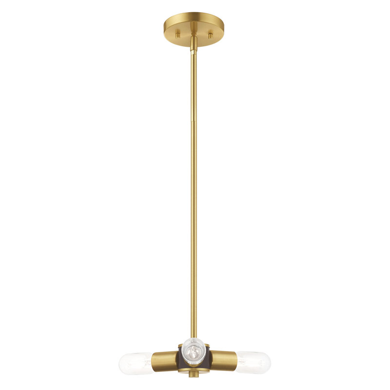 Luminaire suspendu à 3 lumières Martella, Laiton satiné
