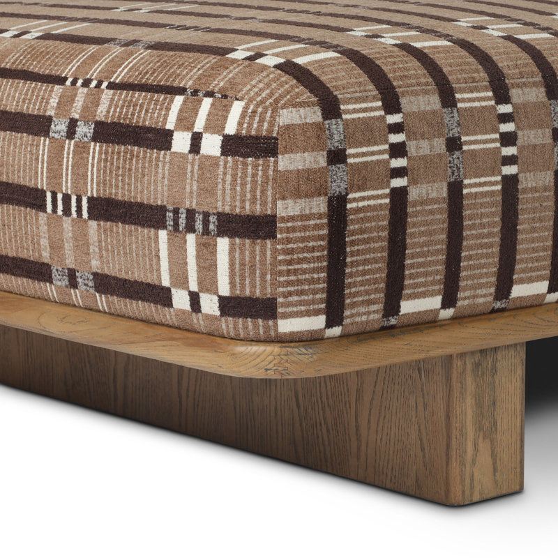 Teia Upholstered Bench, Sandhill Cocoa