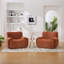 Fauteuil moderne en chenille avec sièges profonds et sans assemblage-752534975