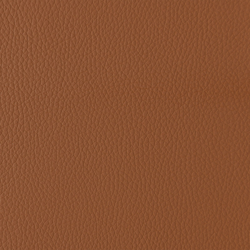 Chaise rembourrée en cuir Glenwood, Cuir cognac végétalien