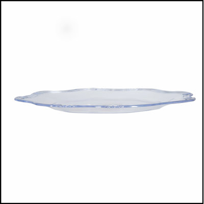 Paquet de 8 assiettes de présentation en plastique, P 13 po