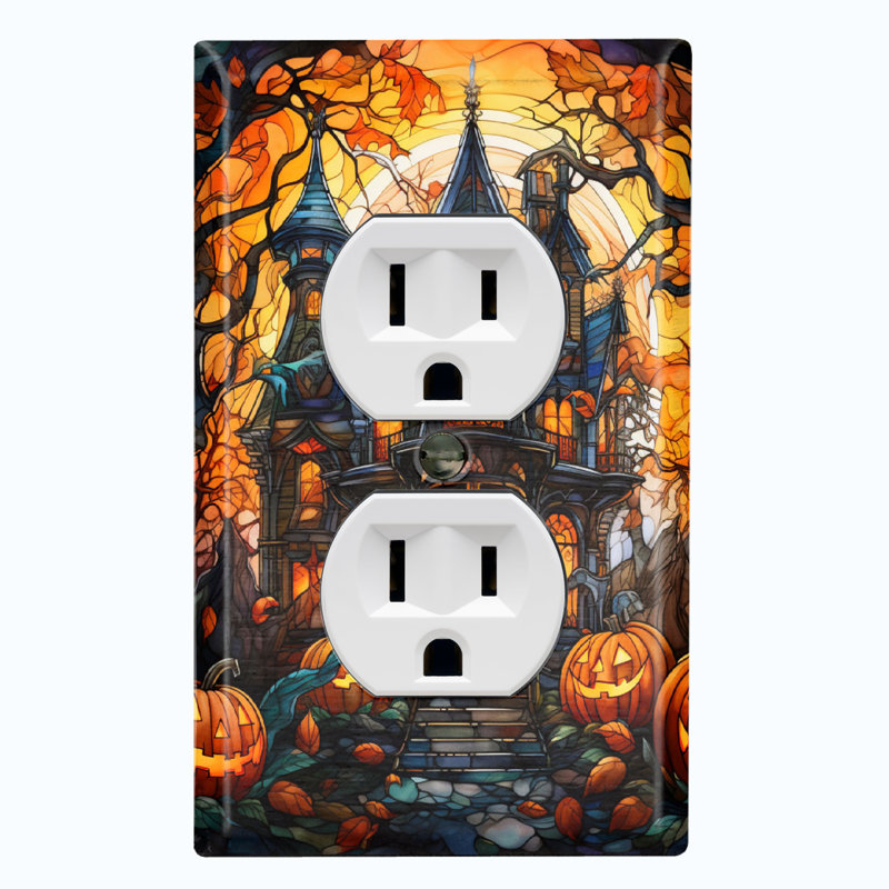 Figurine murale d'Halloween festive de style citrouille d'Halloween