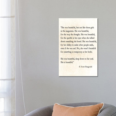 She Is Beautiful by Debbra Obertanec - Wrapped Canvas Print