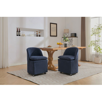 Kendrick Dining Chairs with Universal Wheels