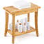 Tabouret de douche en bambou 19,1 x 11,3 x 18,3 po