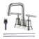 Centerset 2-handle Bathroom Faucet with Drain Assembly
