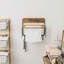 Accordion Retractable Wall-Mounted Laundry Rack With 3 Bars And 5 Hooks, Space-Saving Drying For Towels And Clothes