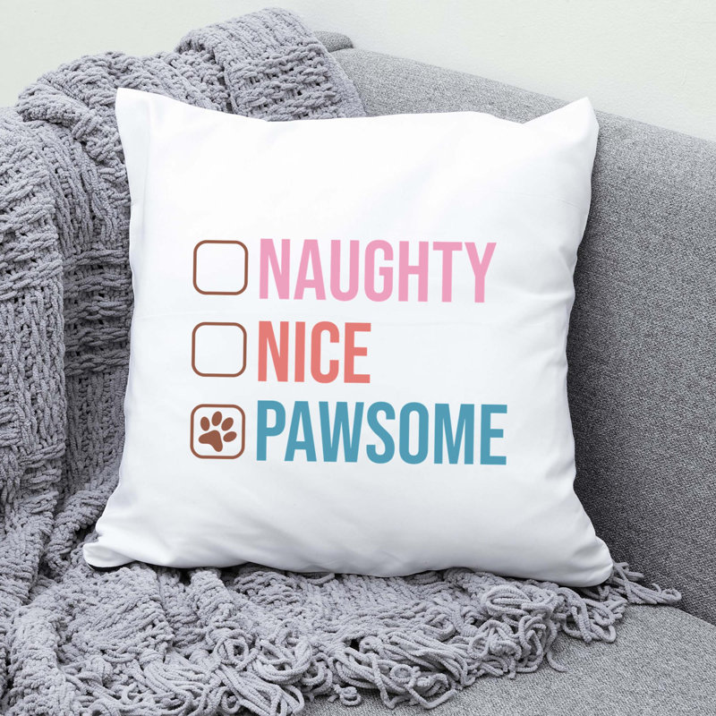 ChristmasDog-10 Polyester Throw Pillow, 20" x 20"