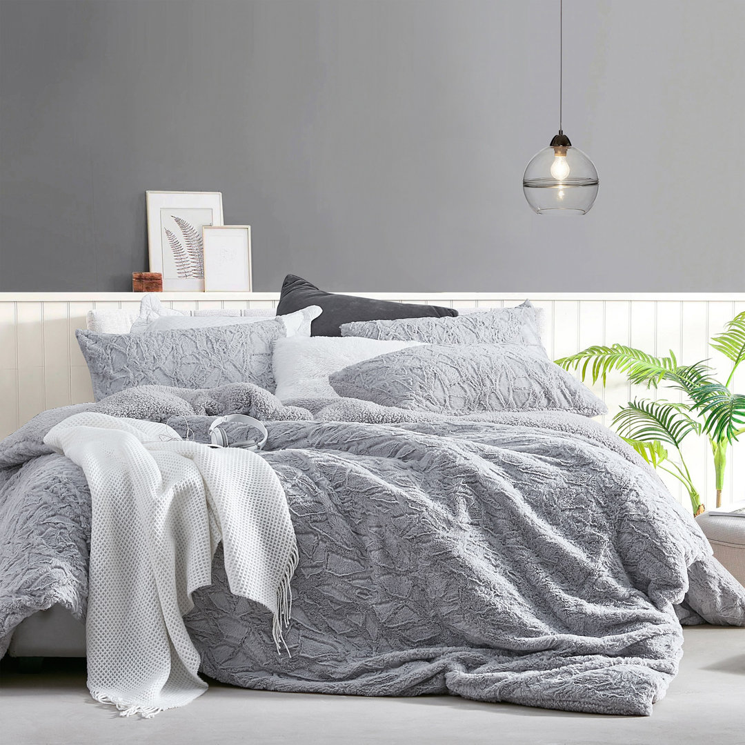 Cracked Glacier Gray Coma Inducer Oversized Comforter Set Coma Inducer 