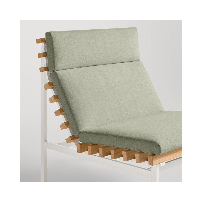 Perch Outdoor Chaise Lounge, Sunbrella Oasis, White